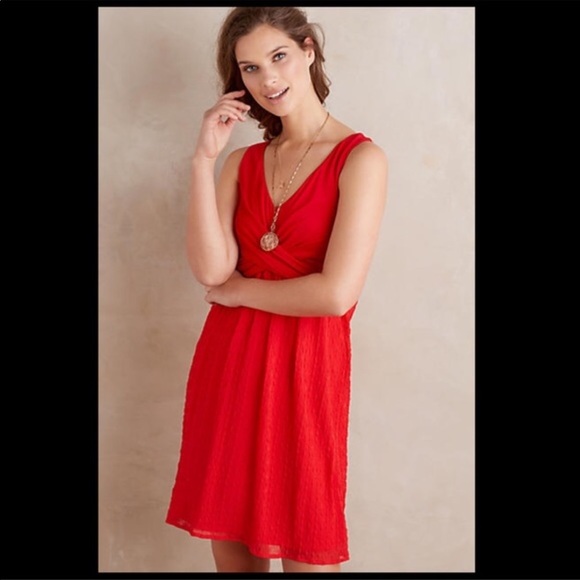 Anthropologie Amadi NWT Red Dress - Picture 2 of 9